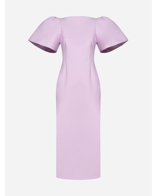 Solace London Pink Lora Midi Dress