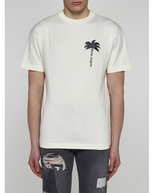 Palm Angels White T-shirts And Polos for men
