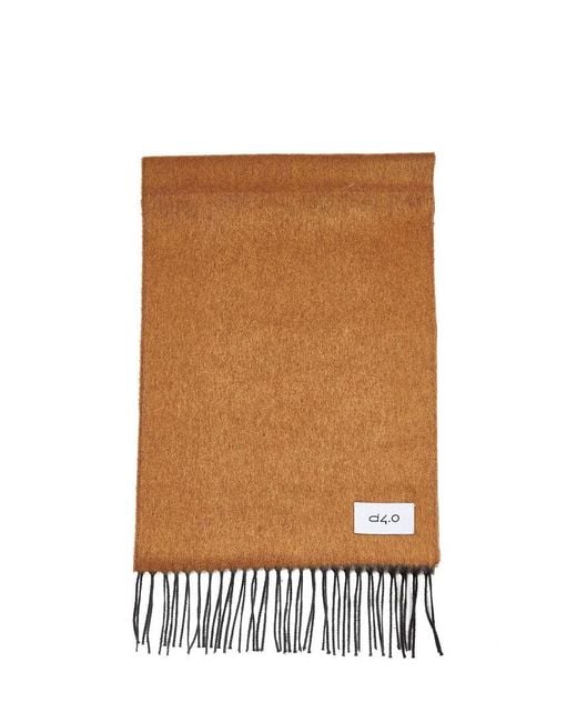 D 40 White And Scarf With Fringes for men