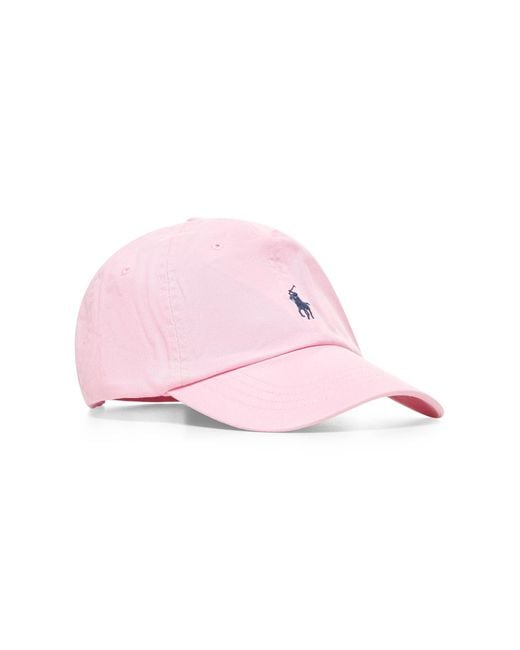 Polo Ralph Lauren Pink Chino Baseball Cap for men
