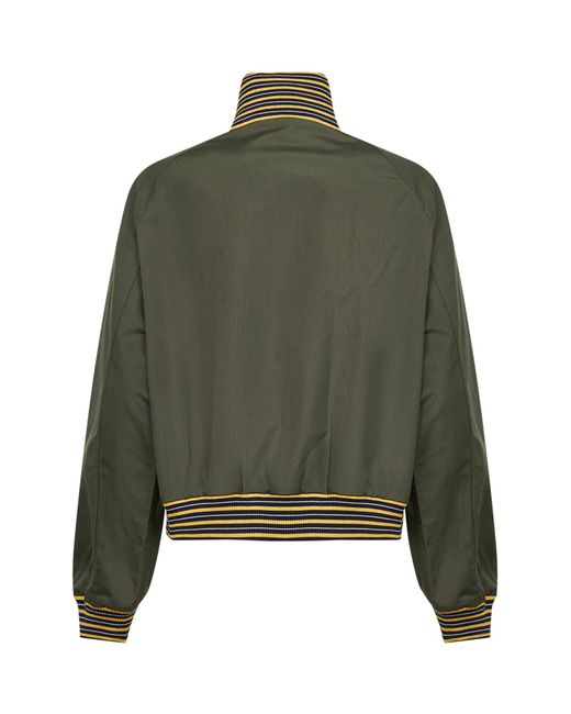 Prada Abbigliamento Green Military Twill Blouson