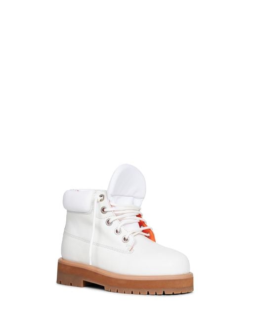 PDF White Off Leather Strada Ankle Boots<Br for men