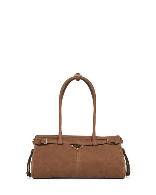 Prada Brown Cocoa Prada Bonnie Medium Handbag