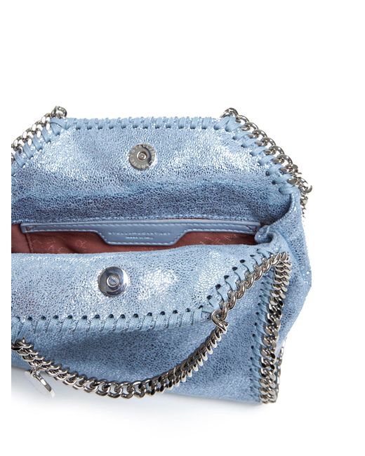 Borsa Tiny Tote Falabella di Stella McCartney in Blue