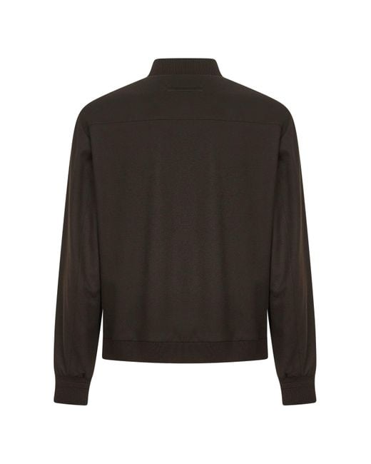 Bomber di Zegna in Black da Uomo