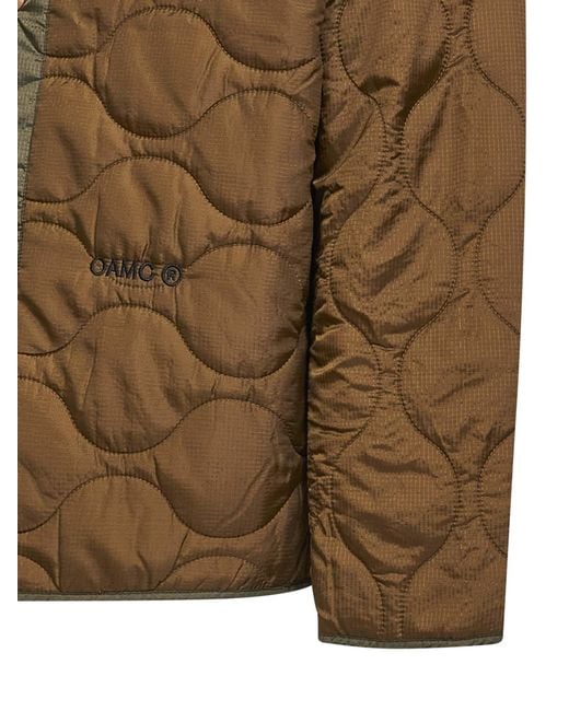 Oamc Peacemaker Brown Ripstop Nylon Combat Jacket/Liner for men