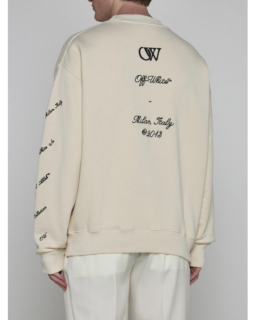 Off-White c/o Virgil Abloh White Logo 23 Cotton Sweatshirt for men