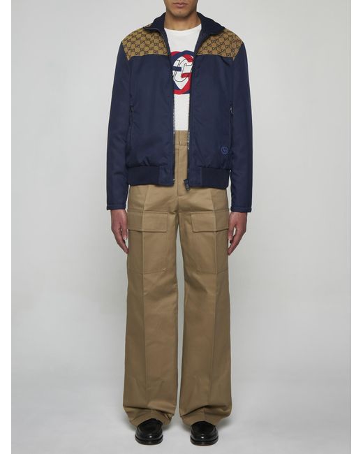 Gucci Natural Cotton Cargo Trousers for men