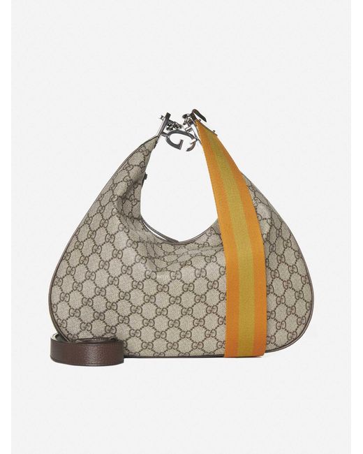 Gucci GG Supreme Large Hobo in Natural