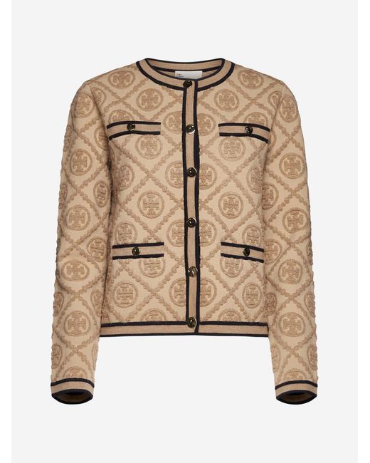 Tory Burch Natural Sweaters