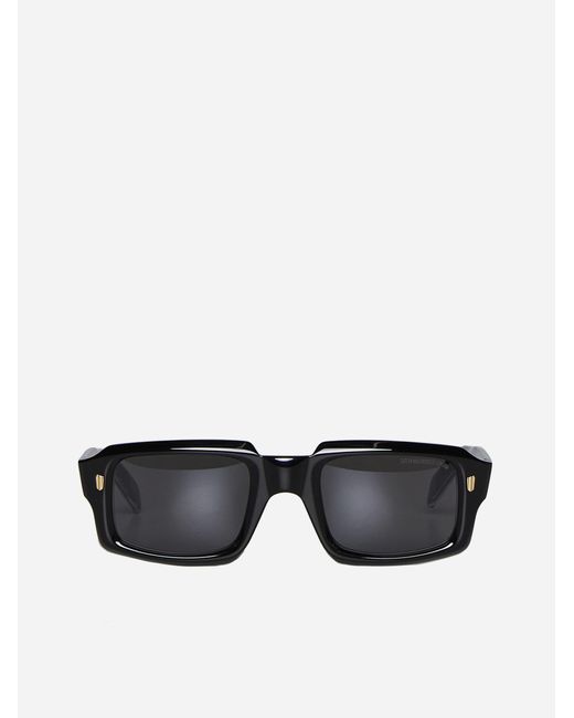 Cutler & Gross Black Limited Edition Rectangle Sunglasses for men