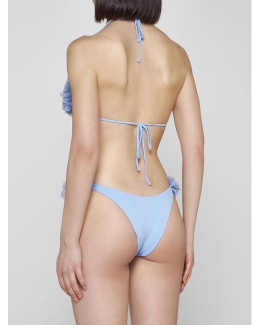LaRevêche Blue Shanya Frills Bikini