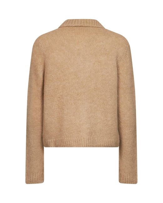 Dries Van Noten Natural Camel Alpaca Blend Knit Mora Cardigan for men