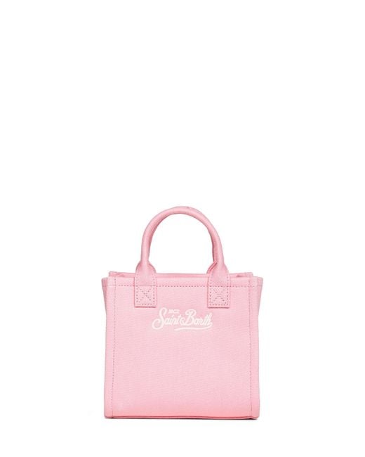 Mc2 Saint Barth Pink Vanity Bag Mini Handbag With Shoulder Strap
