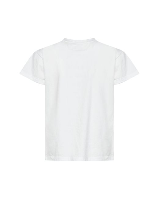 MM6 by Maison Margiela White Jersey -Printed T-Shirt