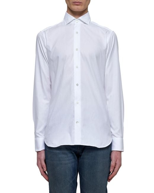 Camicia Classica di D 40 in White da Uomo