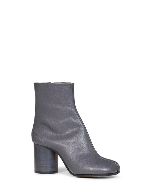 Maison Margiela Gray Nappa Leather Tabi Ankle Boots