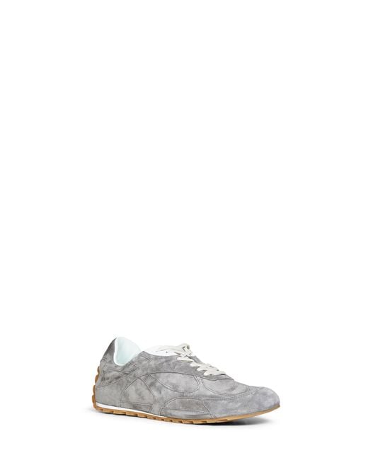 Bottega Veneta White Basalt Suede Orbit Flash Sneakers for men