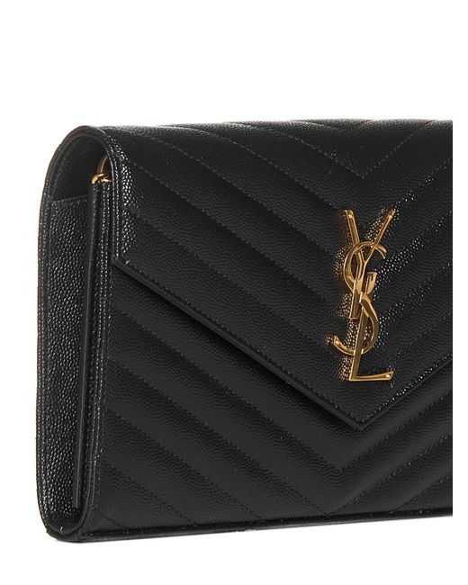 Saint Laurent White Classic Cassandre Pouch