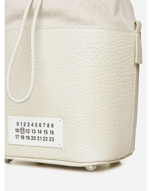 Maison Margiela White 5ac Leather Bucket Bag
