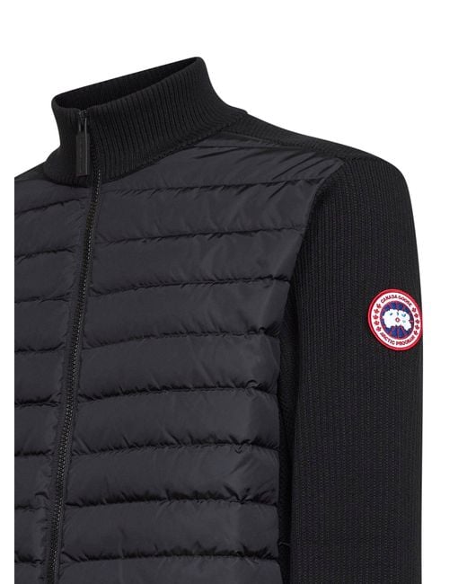 Canada Goose Black Hybridge Knit Jacket for men