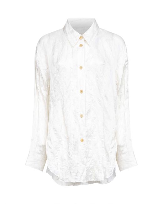 Khaite White Voile Goya Shirt
