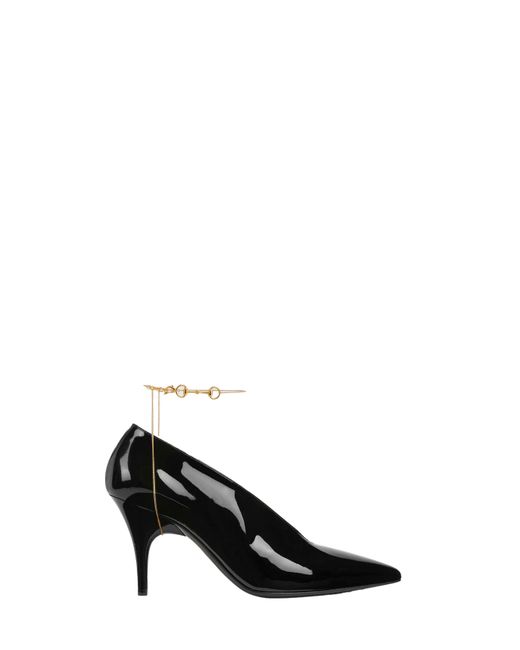 Gucci Black Patent Leather Heeled 97 Pumps