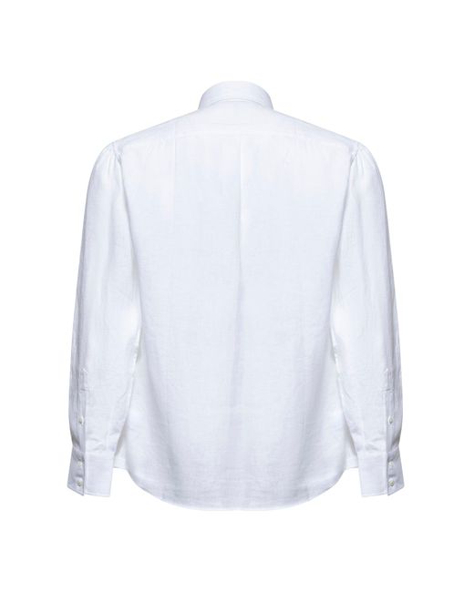 Brunello Cucinelli White Camicia Twisted for men