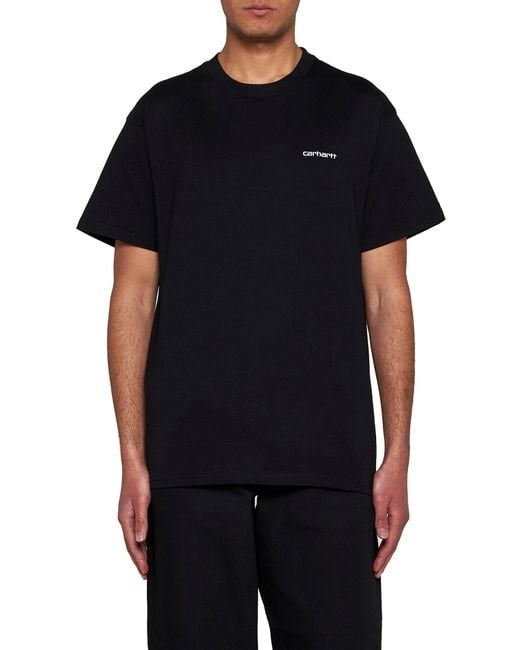 Carhartt Black Script Embroidery T-Shirt for men