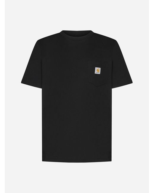 Carhartt Black Chest-pocket Cotton T-shirt for men