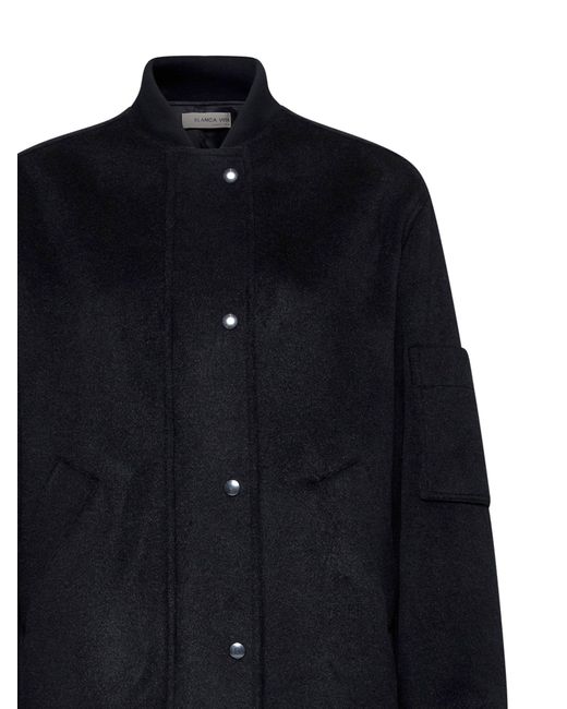 Blanca Vita Blue Cloth Bari Bomber Jacket