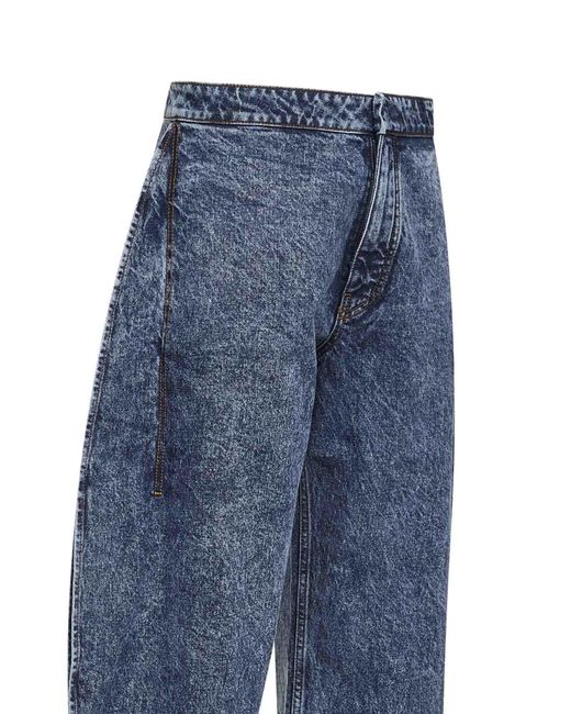 Alaïa Blue Denim Petal Jeans