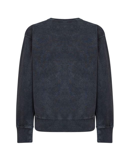 Isabel Marant Blue Faded Fleece Cotton Rise Sweatshirt