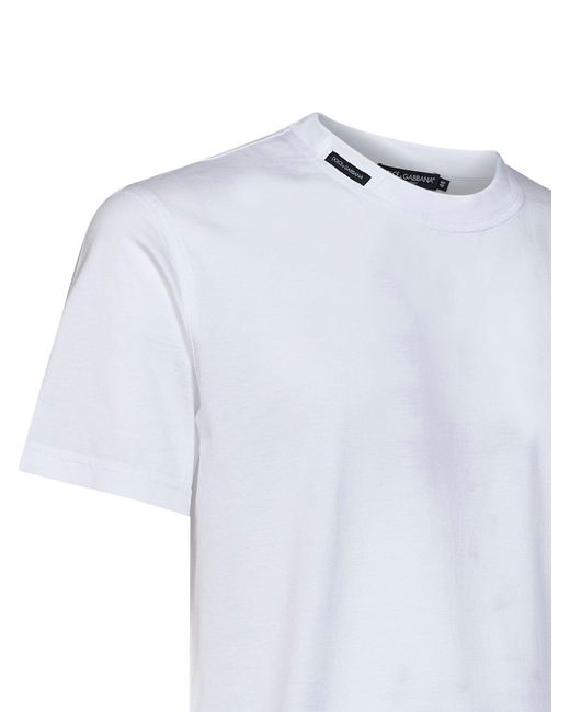 Dolce & Gabbana White T-Shirt Cotton Jersey for men