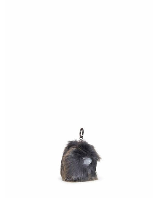 DIESEL White Monster Furry Charm With Pendant