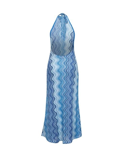 Mc2 Saint Barth Blue Long Dress Tony