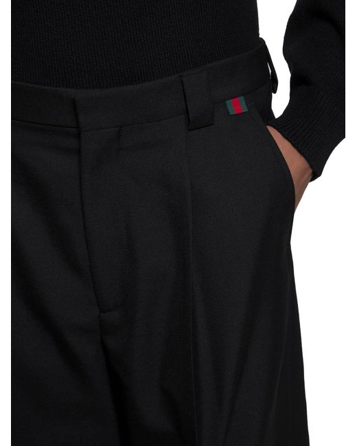 Gucci Blue Wool-Blend Shorts for men
