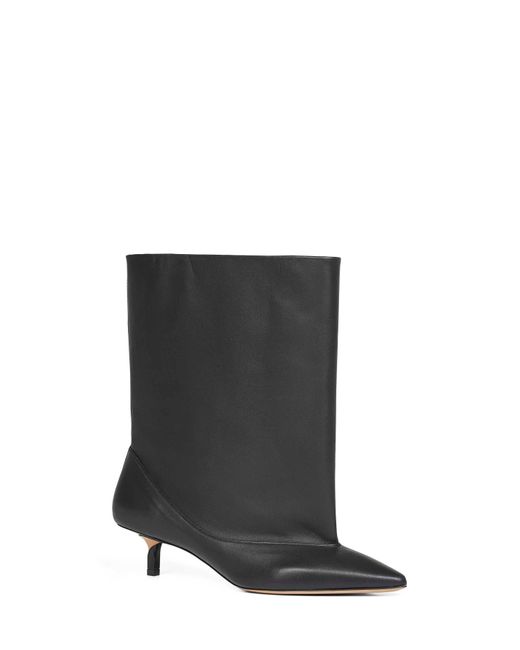 Jacquemus White Smooth Leather Wide The Tourni Boots