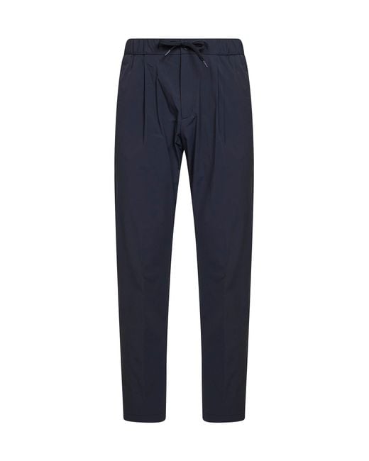Herno Blue Maestro Nylon Trousers for men