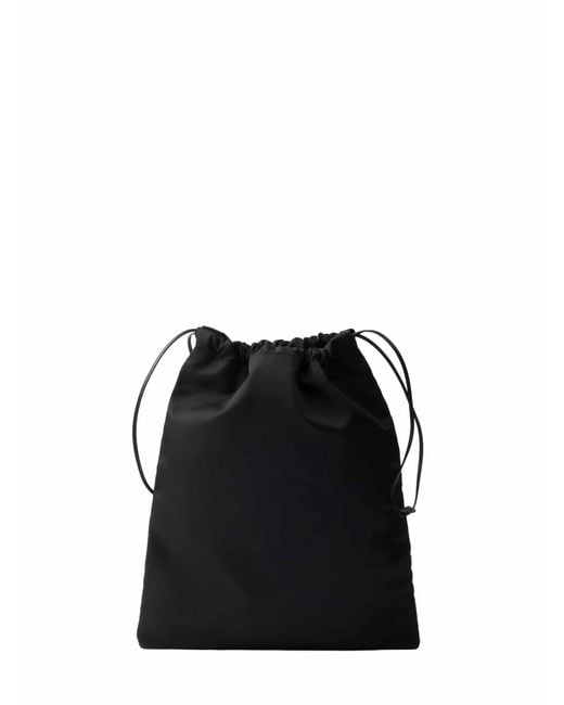Prada Black Drawstring Pouch Bag