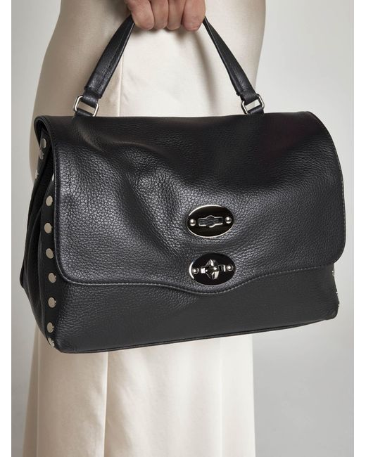 Zanellato Black Postina S Daily Leather Bag