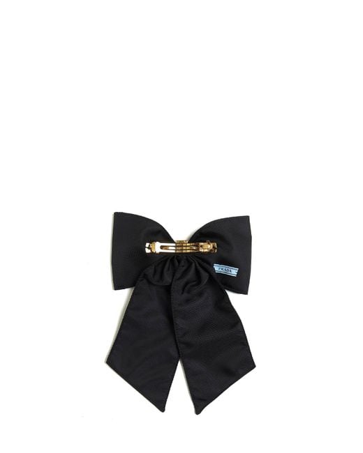 Prada White Re-Nylon Hair Clip