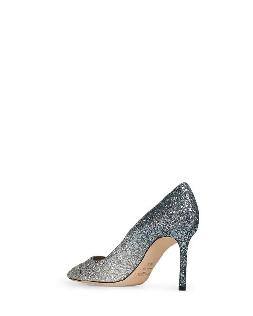 Jimmy Choo Metallic And Glitter Romy 85 Pumps