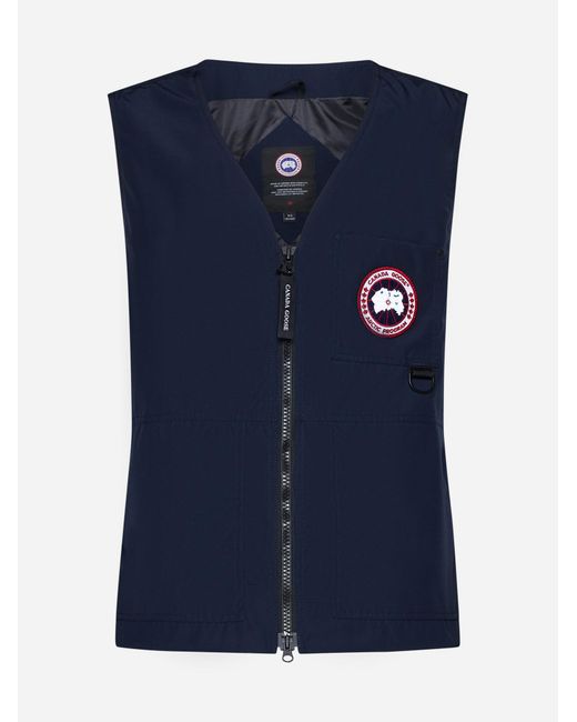 Canada Goose Blue Canmore Cotton-blend Vest for men