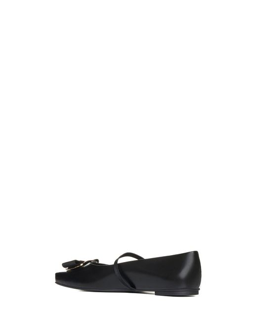 Ferragamo White New Vara Bow Ballet Flats