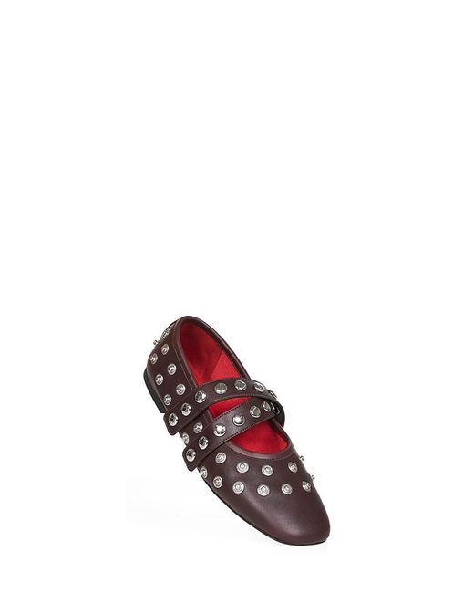 Stella McCartney White Ryder Popper-Studded Ballet Flats