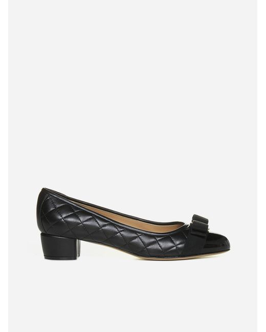 salvatore ferragamo quilted flats