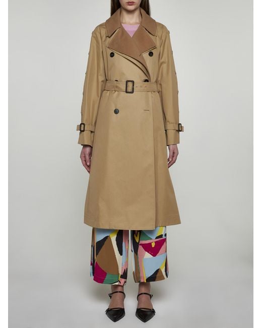 Weekend by Maxmara Natural Daphne Cotton-blend Trench Coat