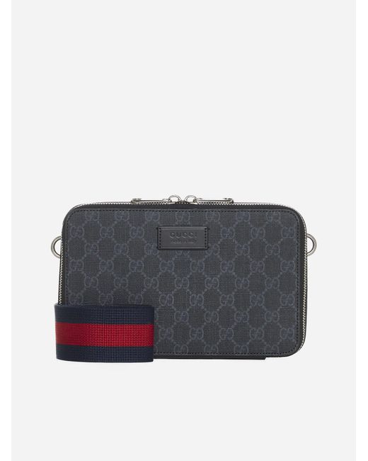 Gucci Gray Ophidia GG Canvas Mini Bag for men