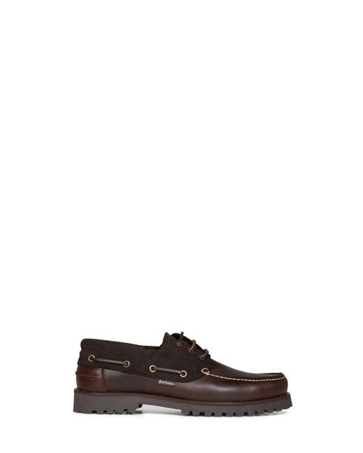 Barbour Multicolor Dark Re-Engineered Deck Boat Shoes for men